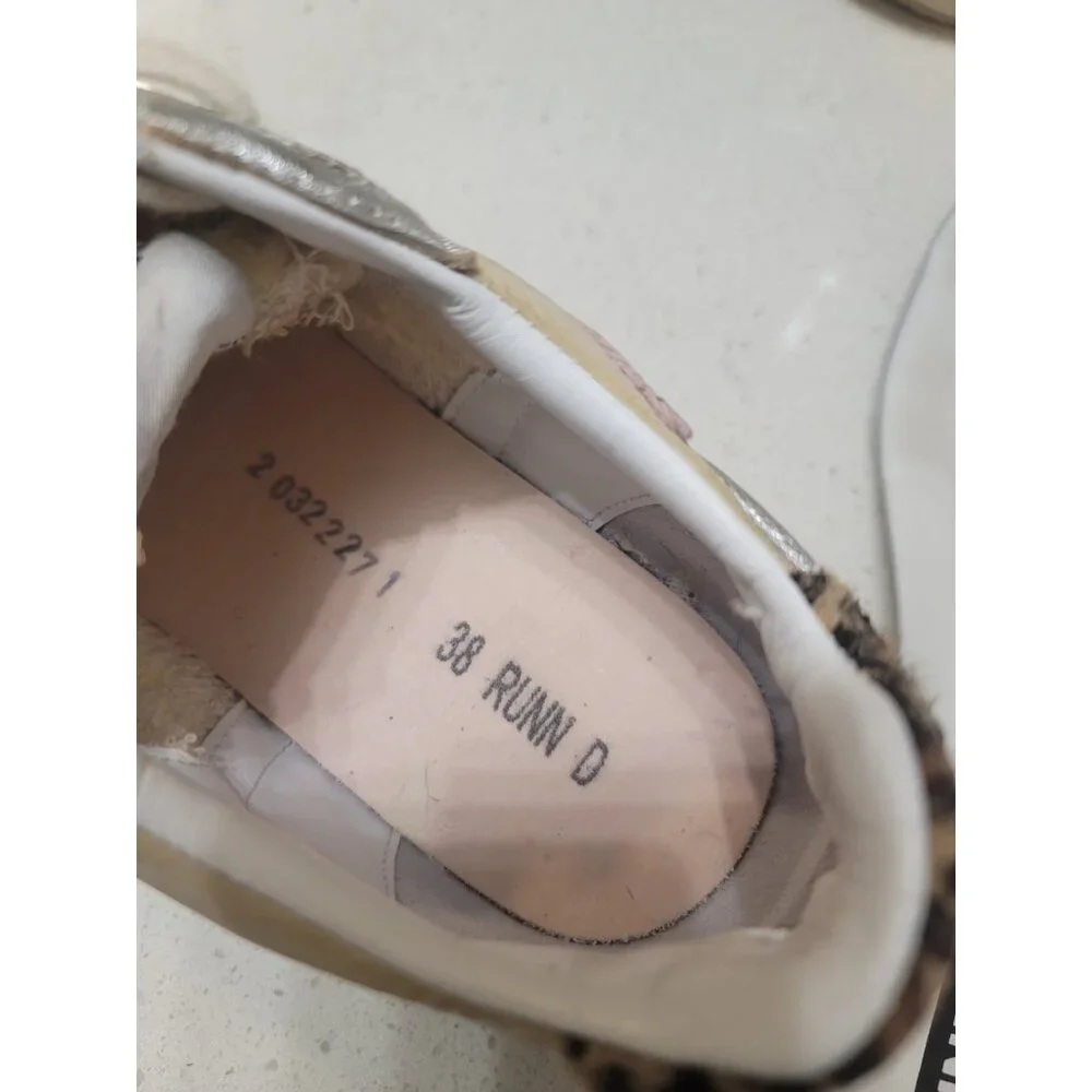 Golden Goose Silver, Cream & Pink Women's Athletic Sneakers - Picture 10 of 10